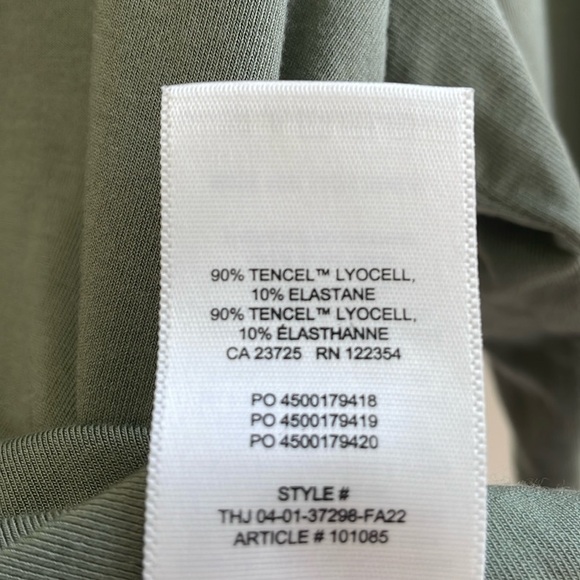 Aritizia - Wilfred -  Cropped Casual Button Down Top - Green - XS - Picture 5 of 11